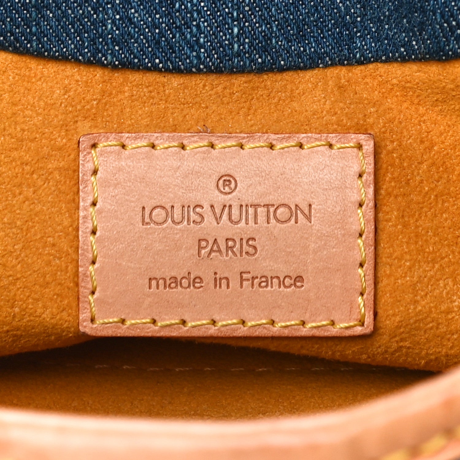 Louis Vuitton Monogram Denim Pleaty Blue 6 of 9