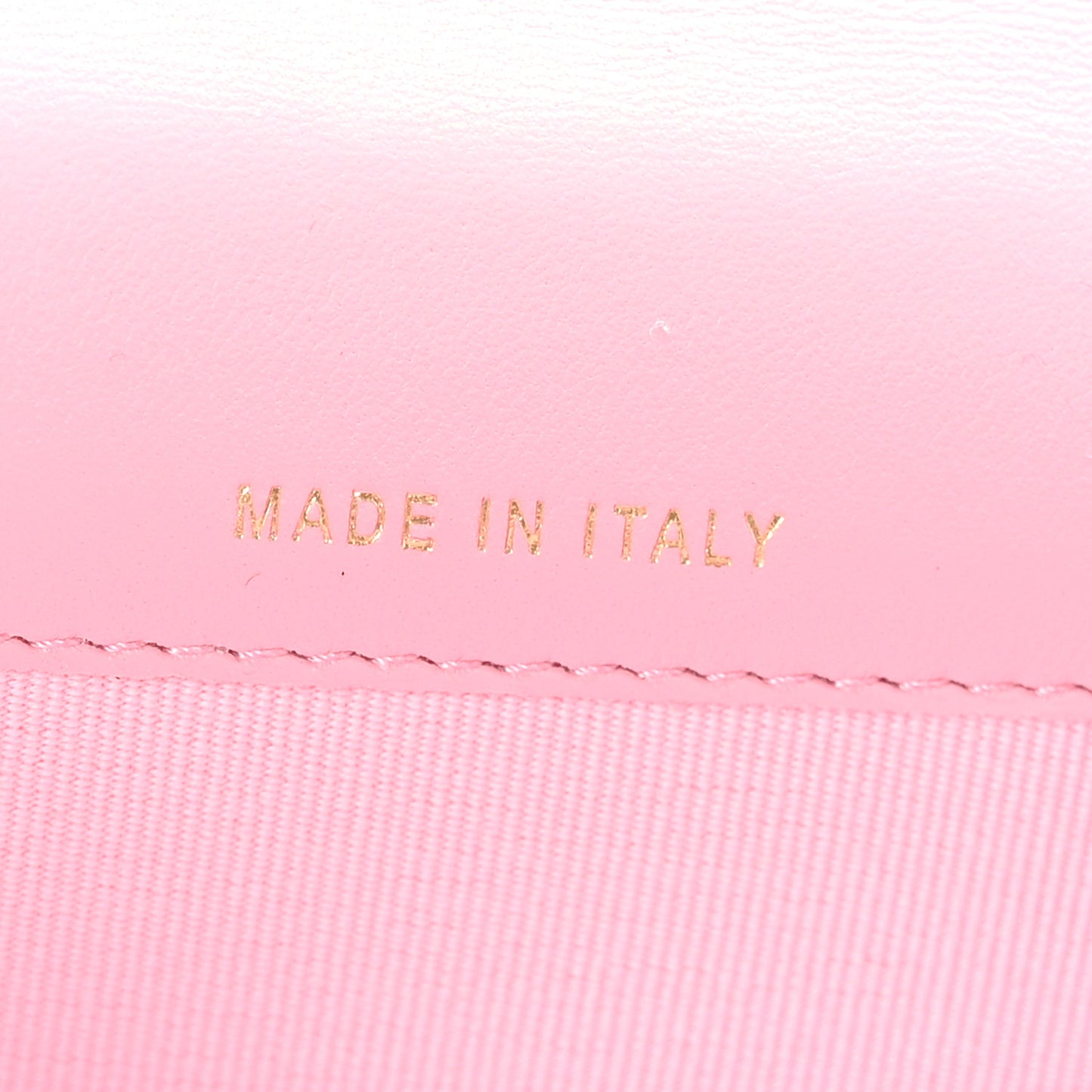Lambskin Quilted Flap Card Holder Wallet Pink