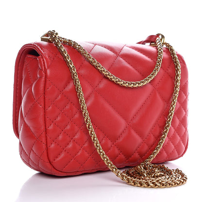 Versace Napa Quilted Printed Icon Small Crossbody Bag Red 3 of 7