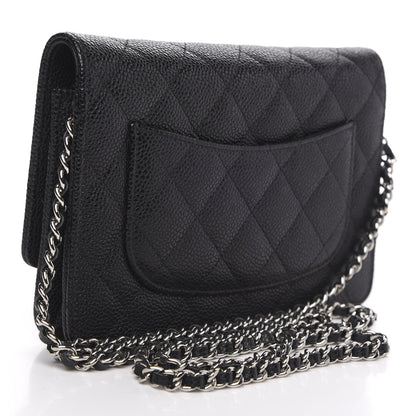 Chanel Caviar Quilted Wallet On Chain WOC Black 3 of 11