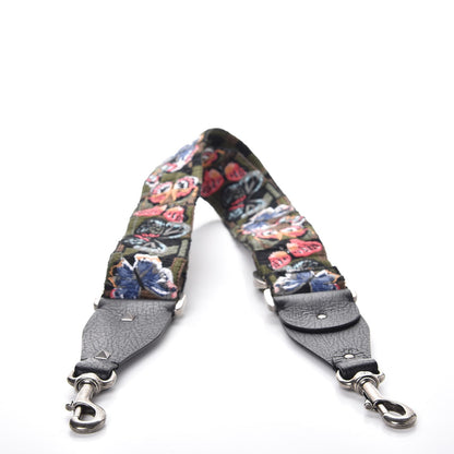 Valentino Garavani Canvas Camubutterfly Rockstud Guitar Strap Multicolor 6 of 6