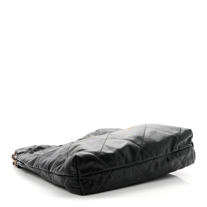 Chanel Shiny Calfskin Quilted Small Chanel 22 Black 5 of 11