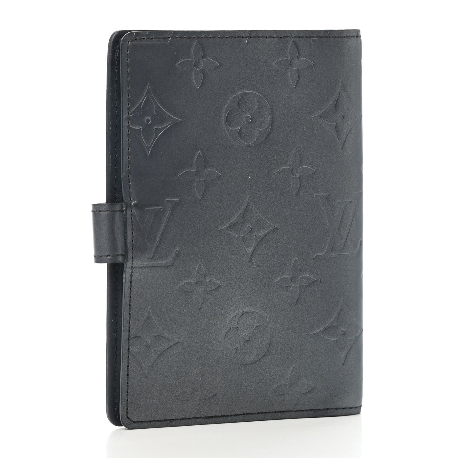 Louis Vuitton Mat Monogram Small Ring Agenda Cover Blue 2 of 4