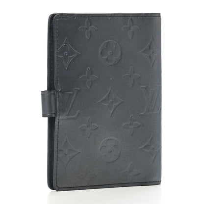 Louis Vuitton Mat Monogram Small Ring Agenda Cover Blue 2 of 4