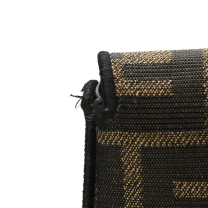 Fendi Fabric Jacquard FF 1974 Nano Baguette Charm Tobacco Moro Black 11 of 12