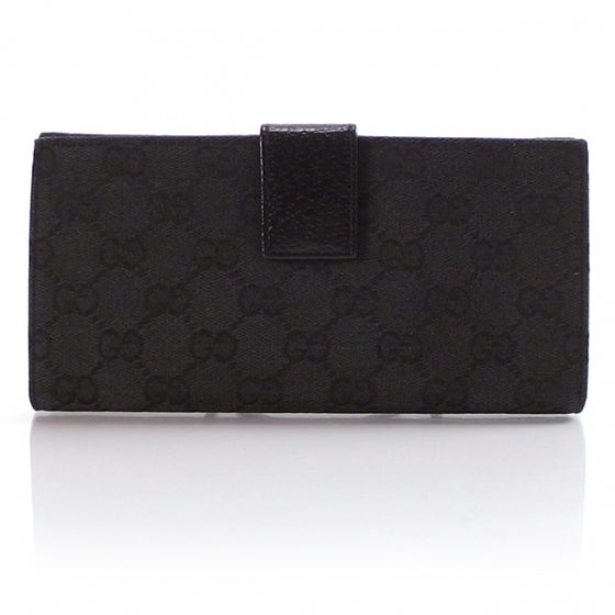 Gucci Monogram Continental Eclipse Wallet Black 2 of 9