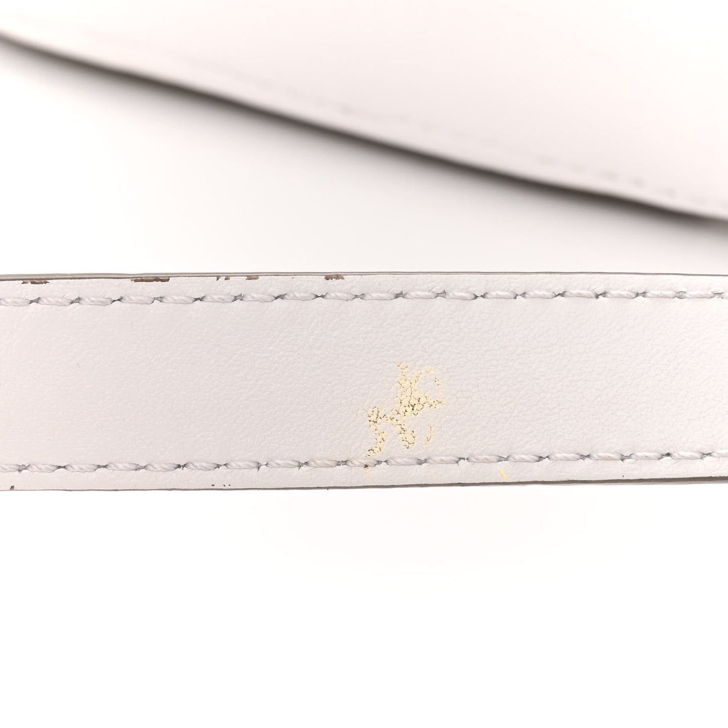 Canvas Calfskin Small Marcie Satchel White