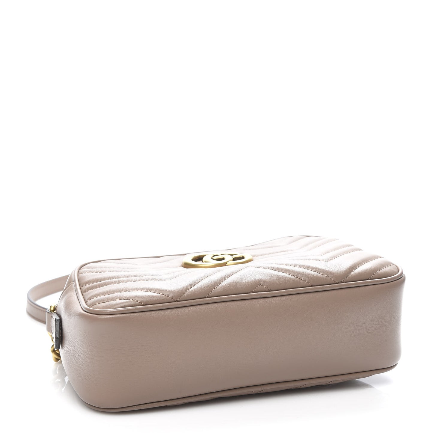 Calfskin Matelasse Small GG Marmont Chain Shoulder Bag Porcelain Rose