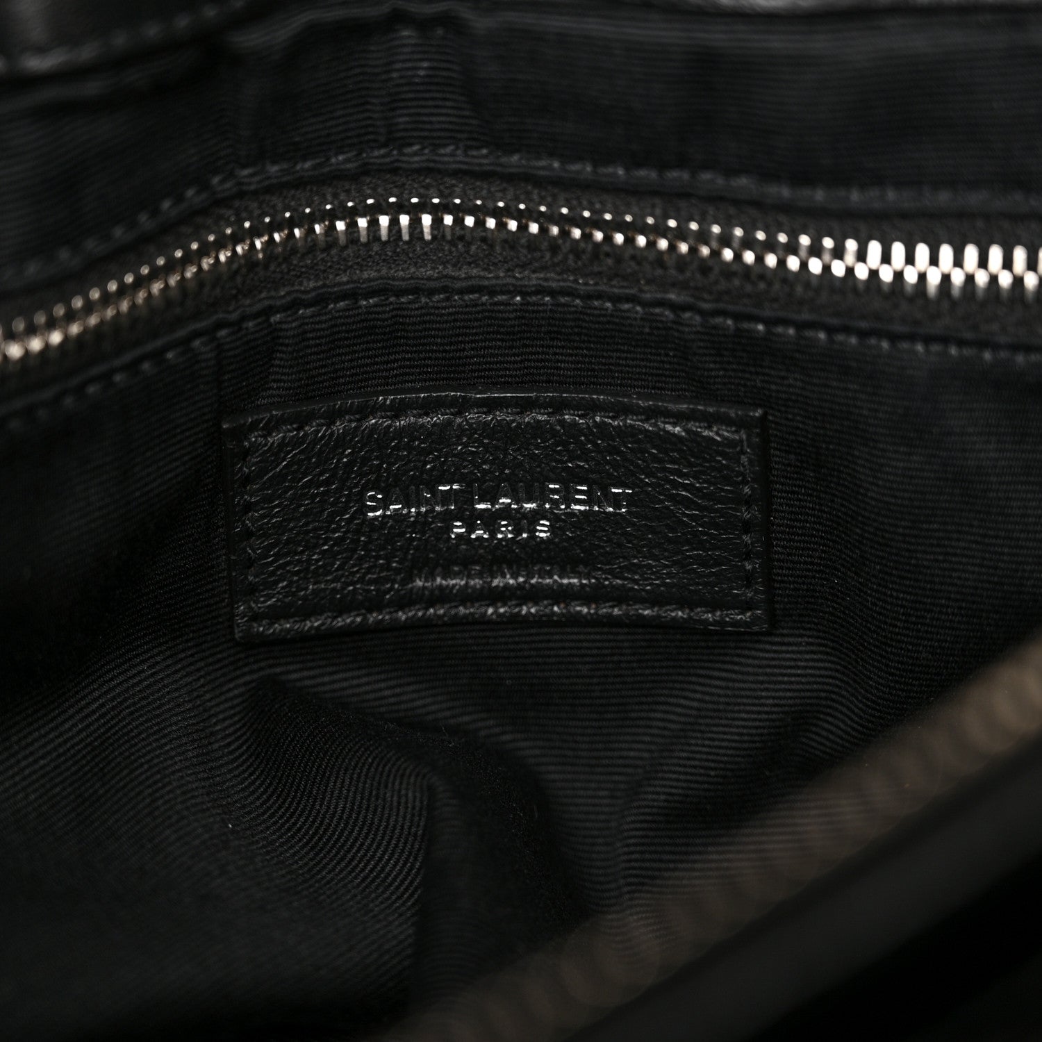 Saint Laurent Calfskin Y Quilted Monogram Large Loulou Chain Satchel Black 7 of 12