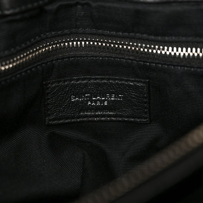 Saint Laurent Calfskin Y Quilted Monogram Large Loulou Chain Satchel Black 7 of 12