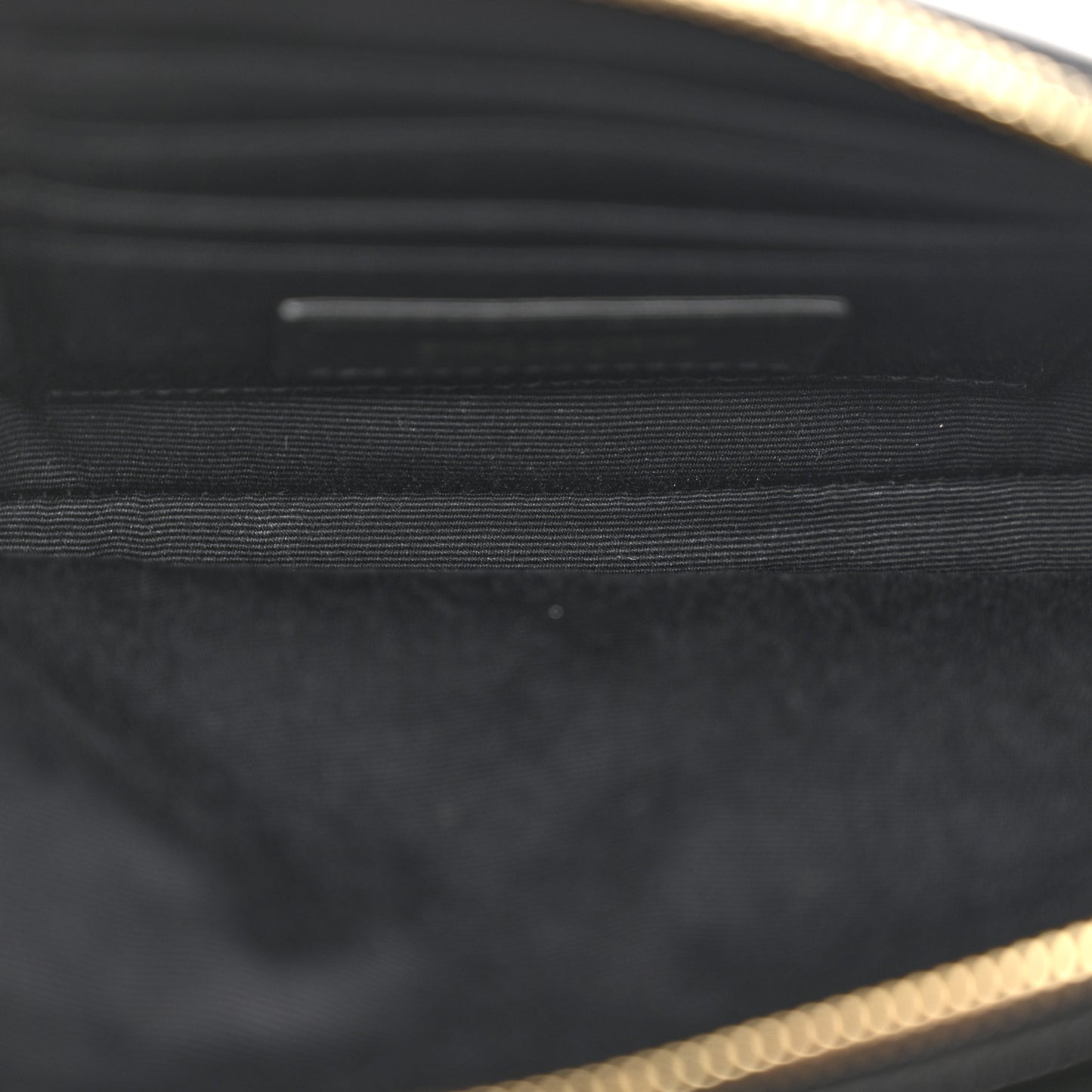 Grained Lambskin Quilted Mini Becky Double Zip Bag Black