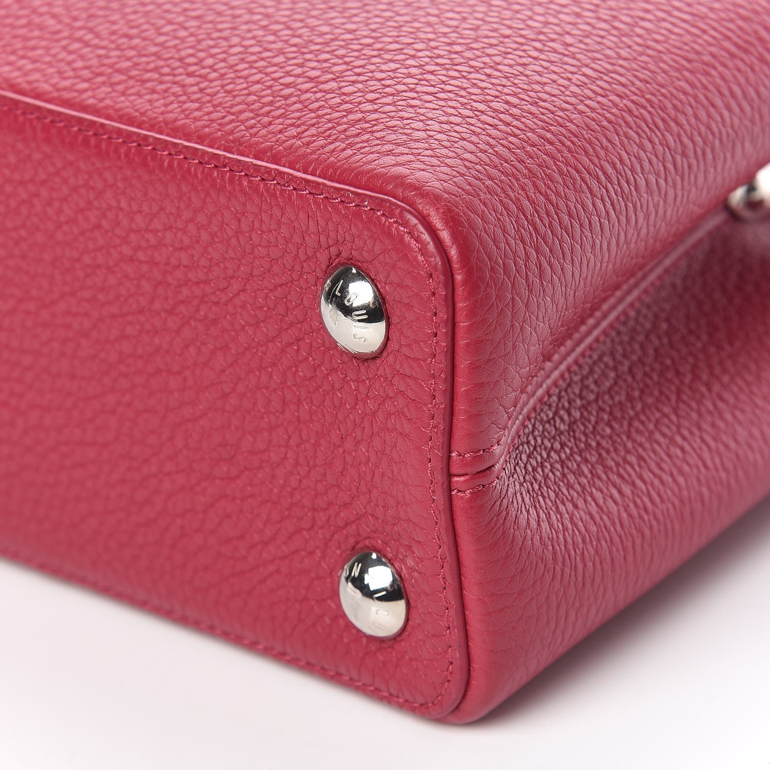 Louis Vuitton Taurillon Lace Croquets Capucines BB Groseille 9 of 9