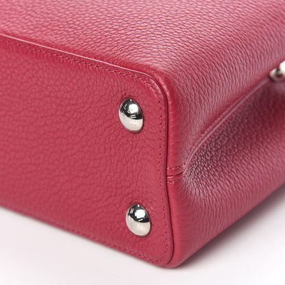 Louis Vuitton Taurillon Lace Croquets Capucines BB Groseille 9 of 9