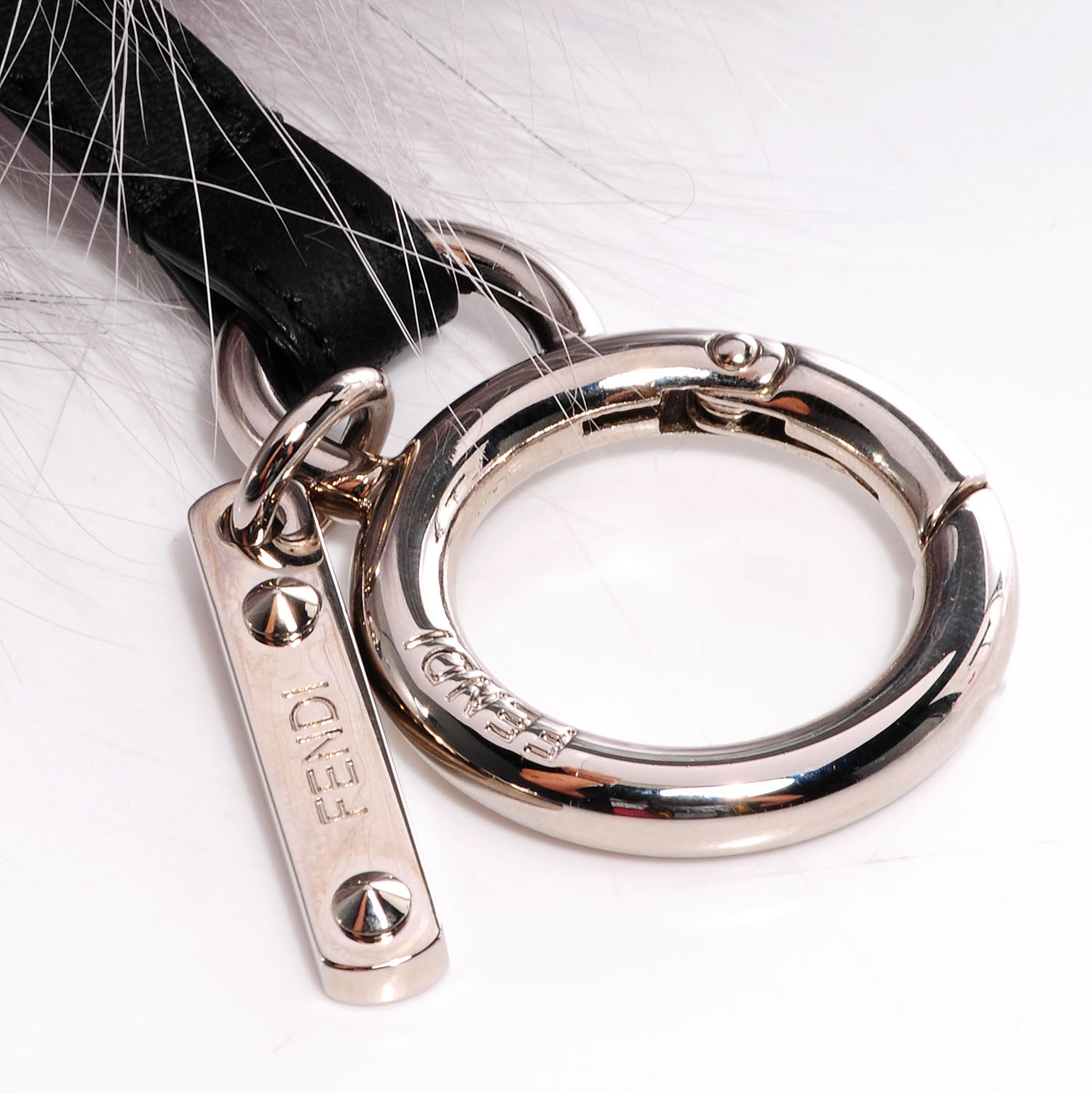 Fendi Mink Fur Diabloo Monster Bag Charm Mint 3 of 5