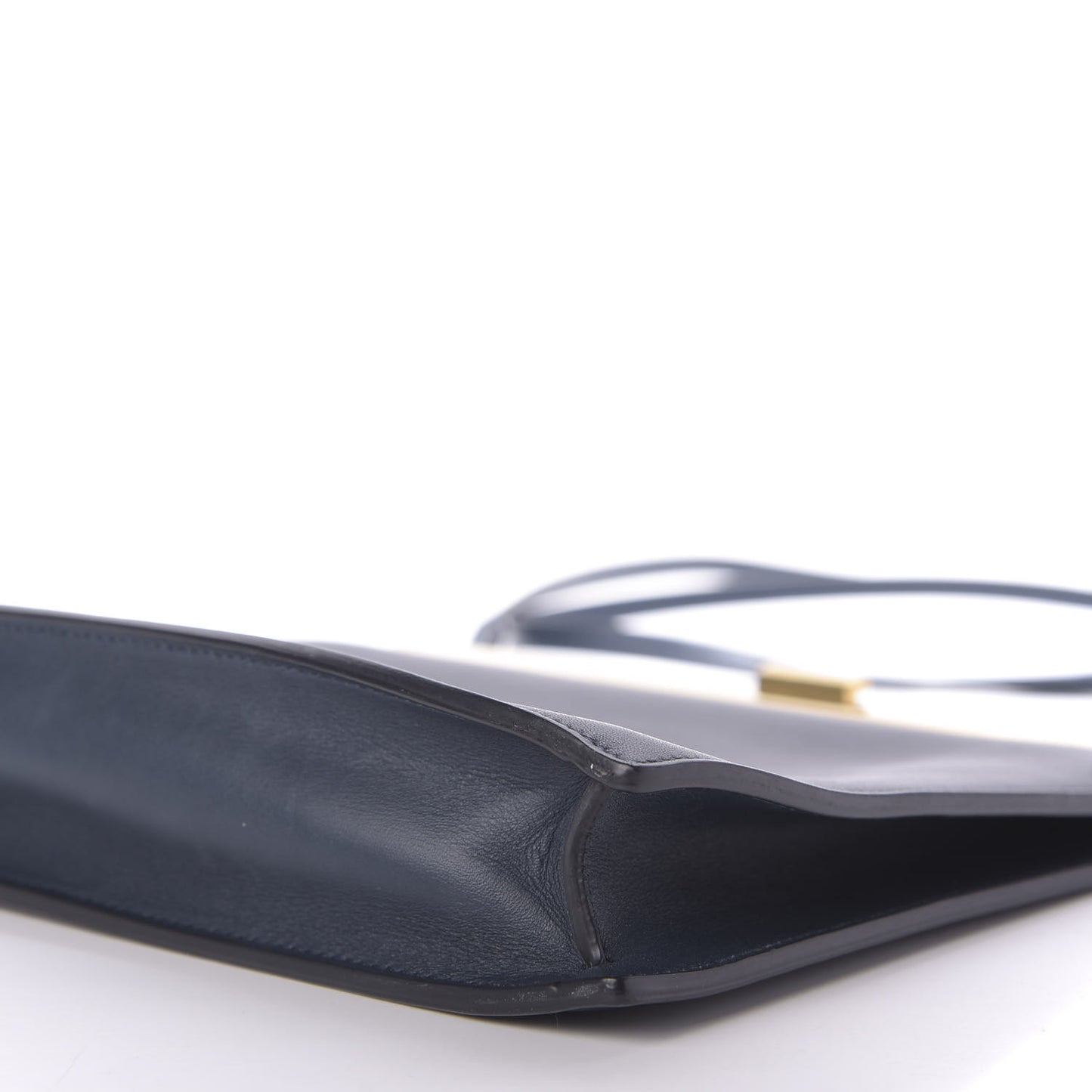 Smooth Calfskin Mini Clasp Bag Navy