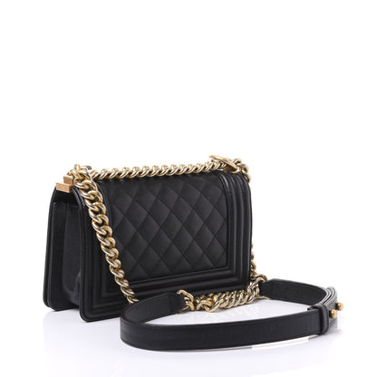 Chanel Caviar Quilted Small Boy Flap Black 2 of 10