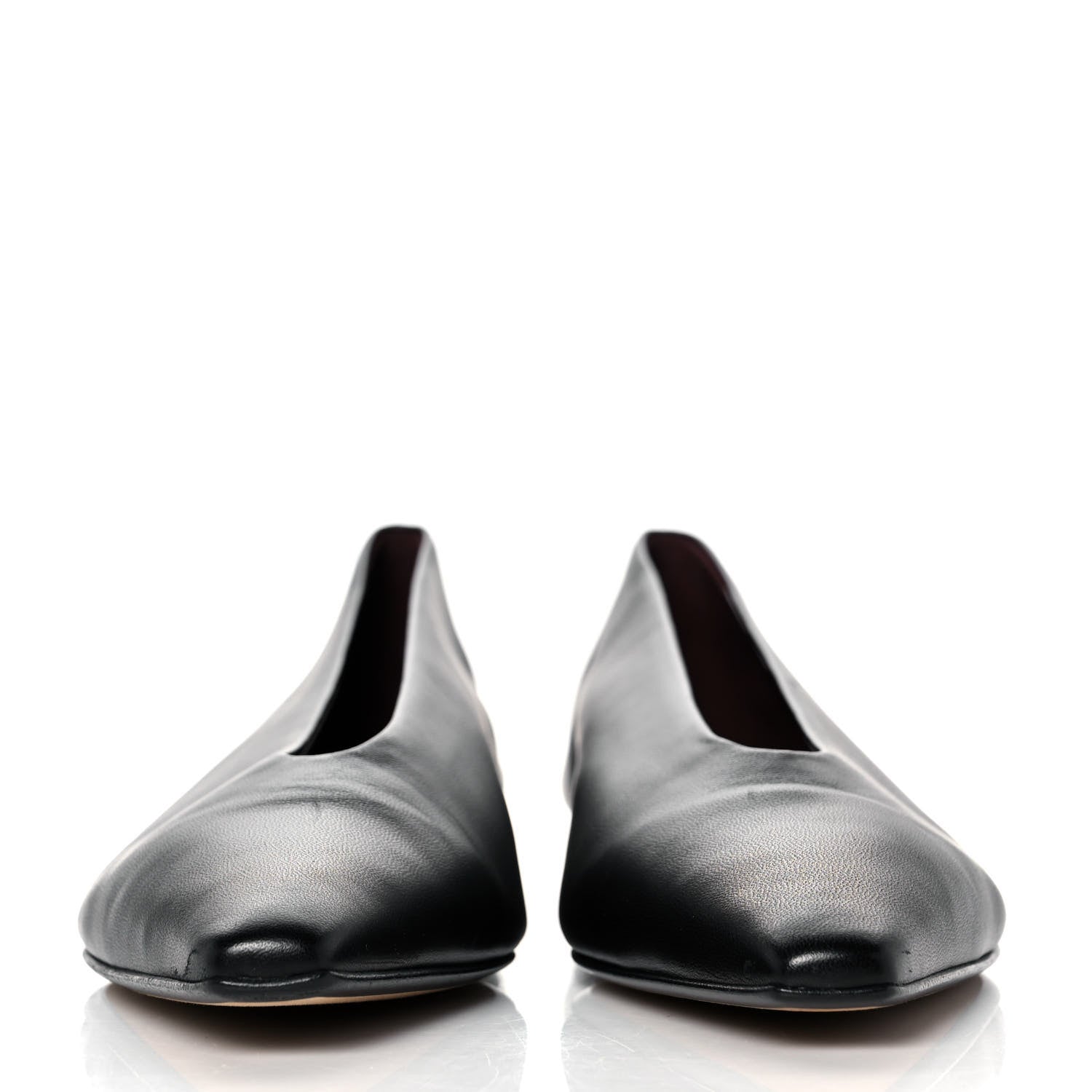 Bottega Veneta Nappa Almond Flats 37 Black 2 of 8