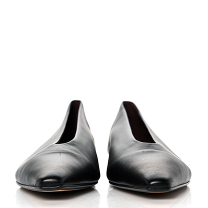 Bottega Veneta Nappa Almond Flats 37 Black 2 of 8