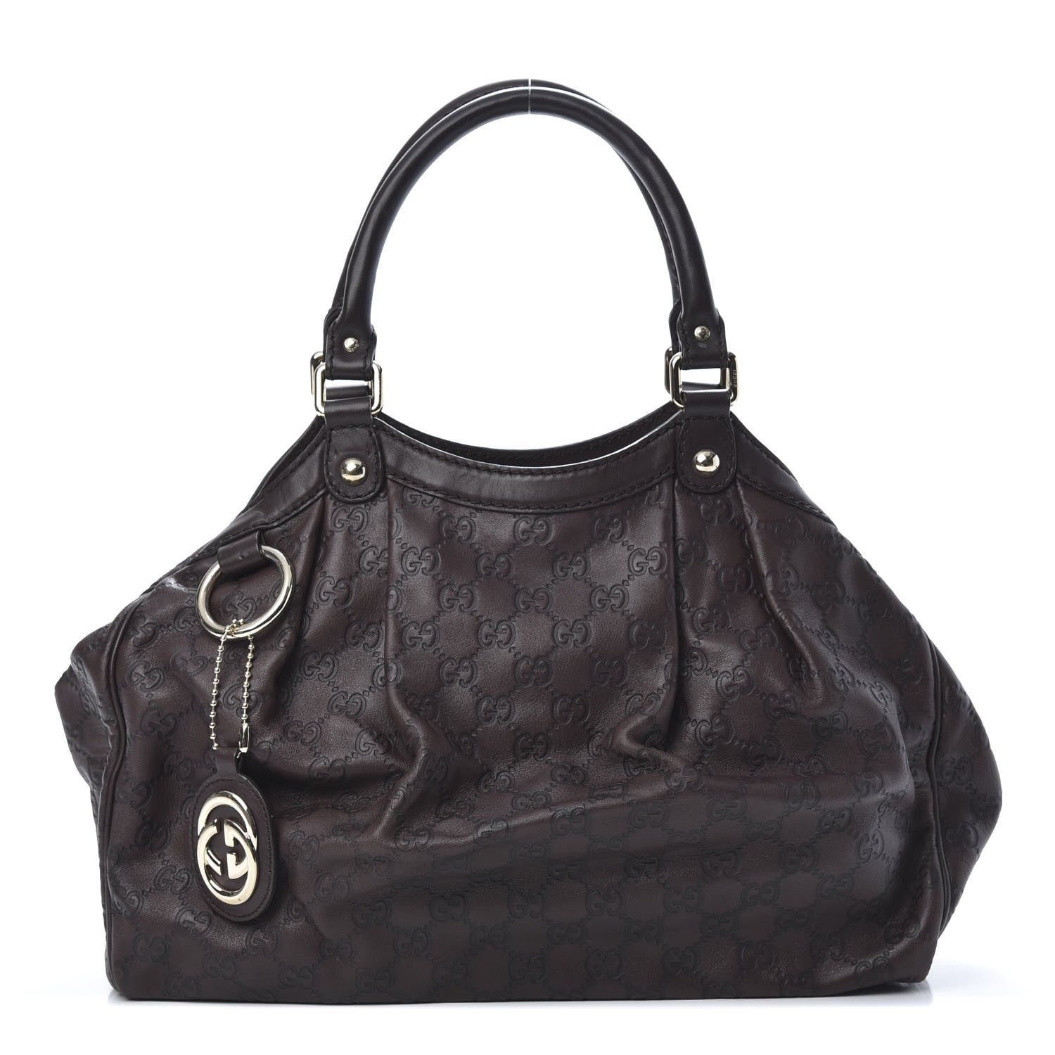 Gucci Guccissima Medium Sukey Tote Chocolate 1 of 13