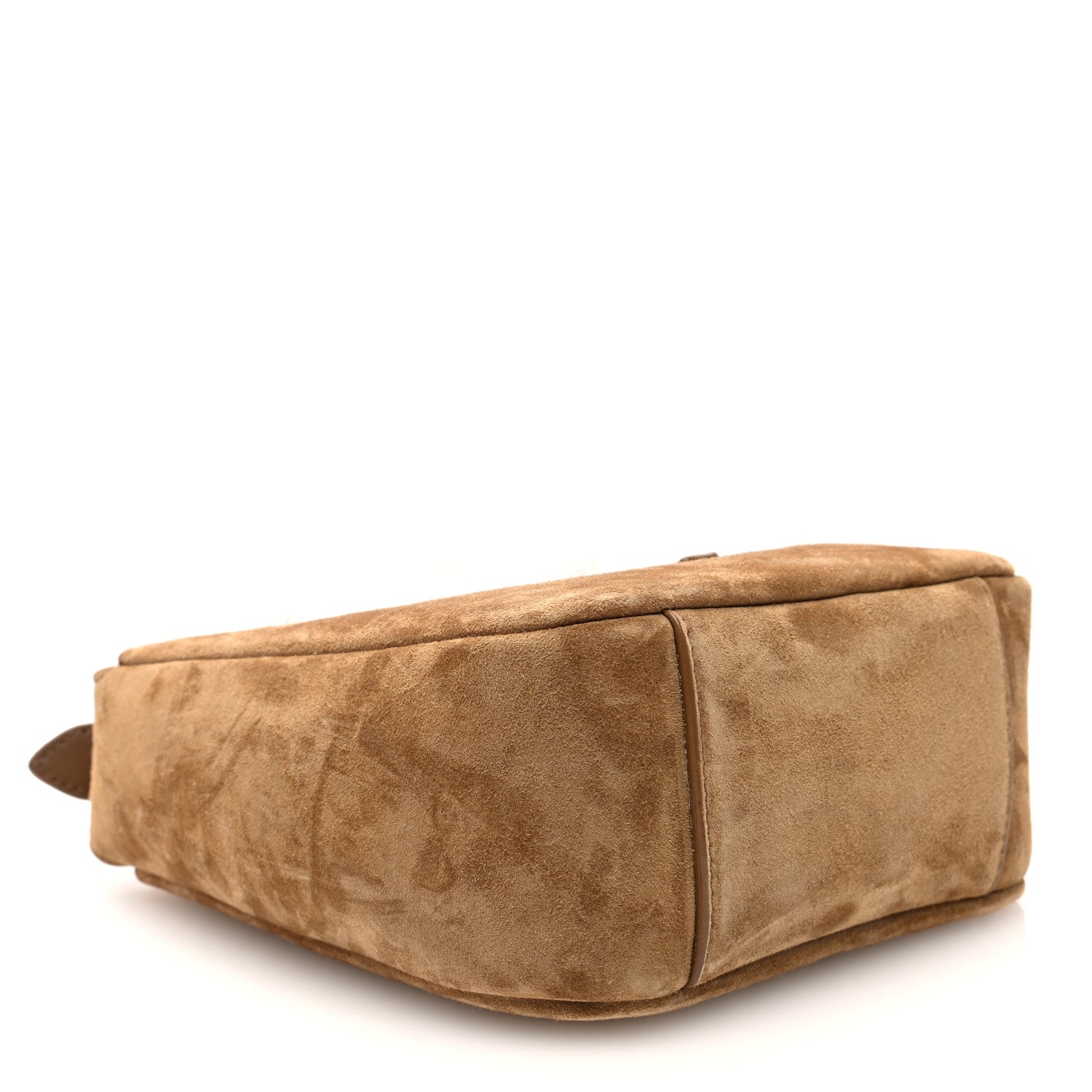 Saint Laurent Suede Baby Le 5 A 7 Hobo Golden Leaf 5 of 10