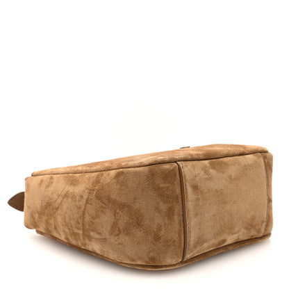 Saint Laurent Suede Baby Le 5 A 7 Hobo Golden Leaf 5 of 10