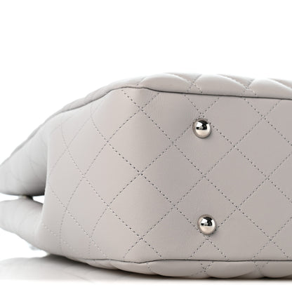 Chanel Calfskin Quilted Large Classic Shopping Tote Grey 9 of 10