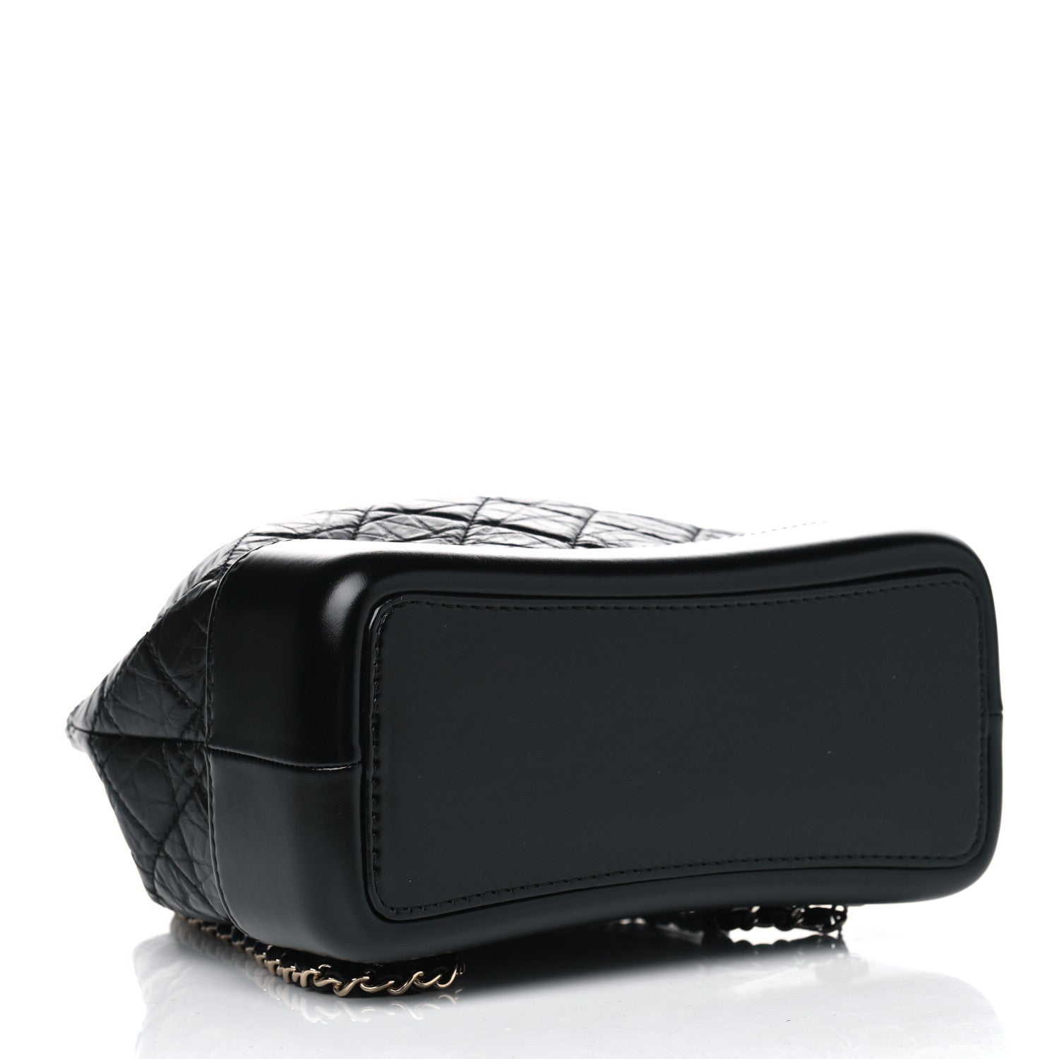 Chanel Aged Calfskin Quilted Small Gabrielle Backpack Black 3 of 4