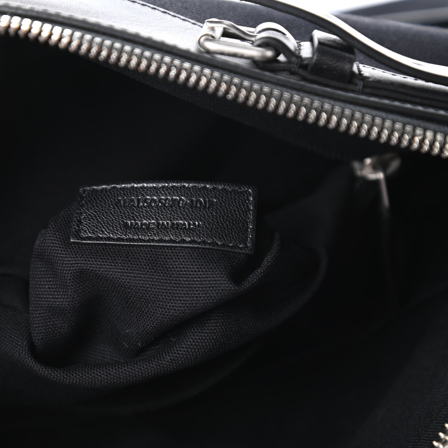 Saint Laurent Canvas Calfskin Belted Flat Messenger Bag Black 9 of 10