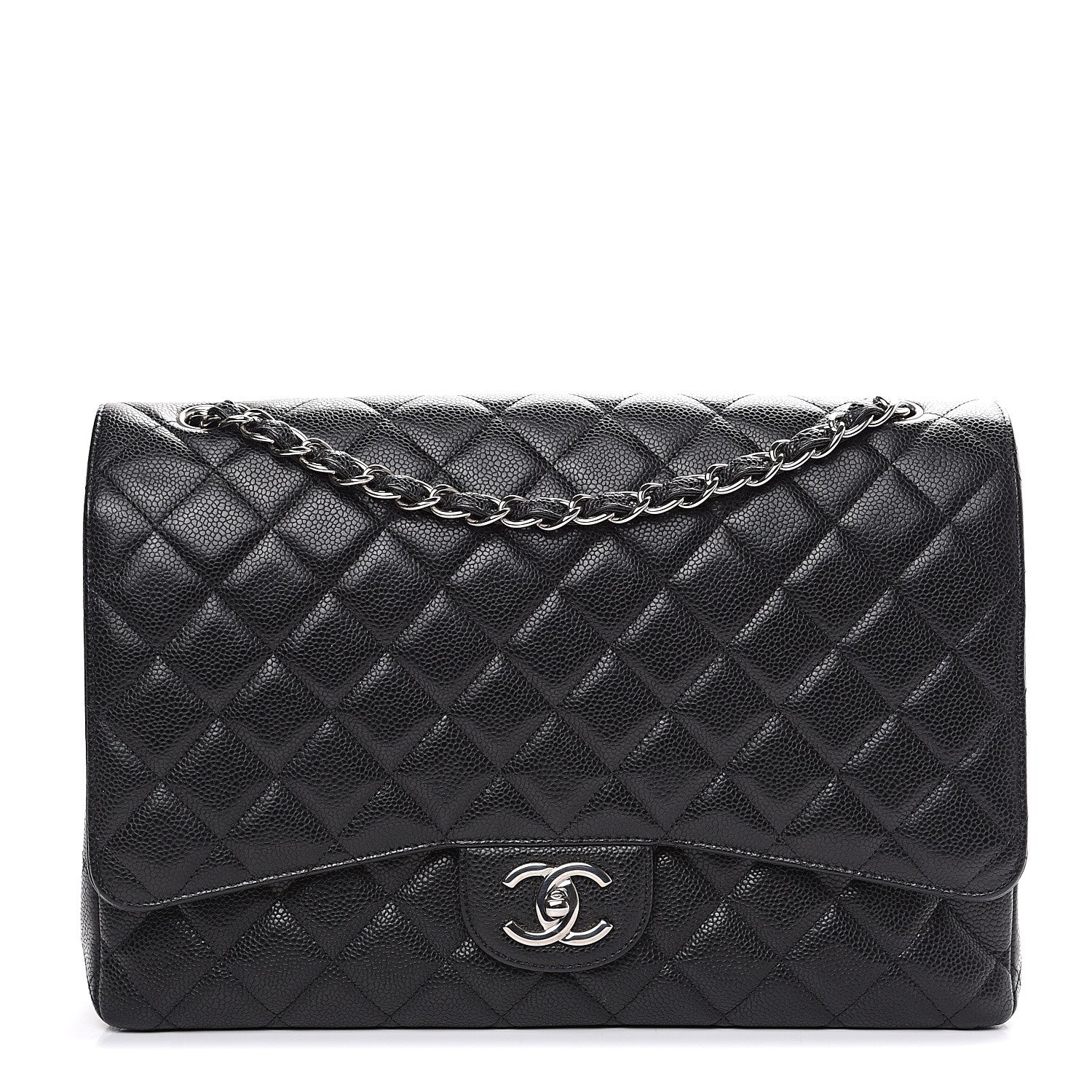 Chanel Caviar Quilted Maxi Double Flap Black 1 of 13