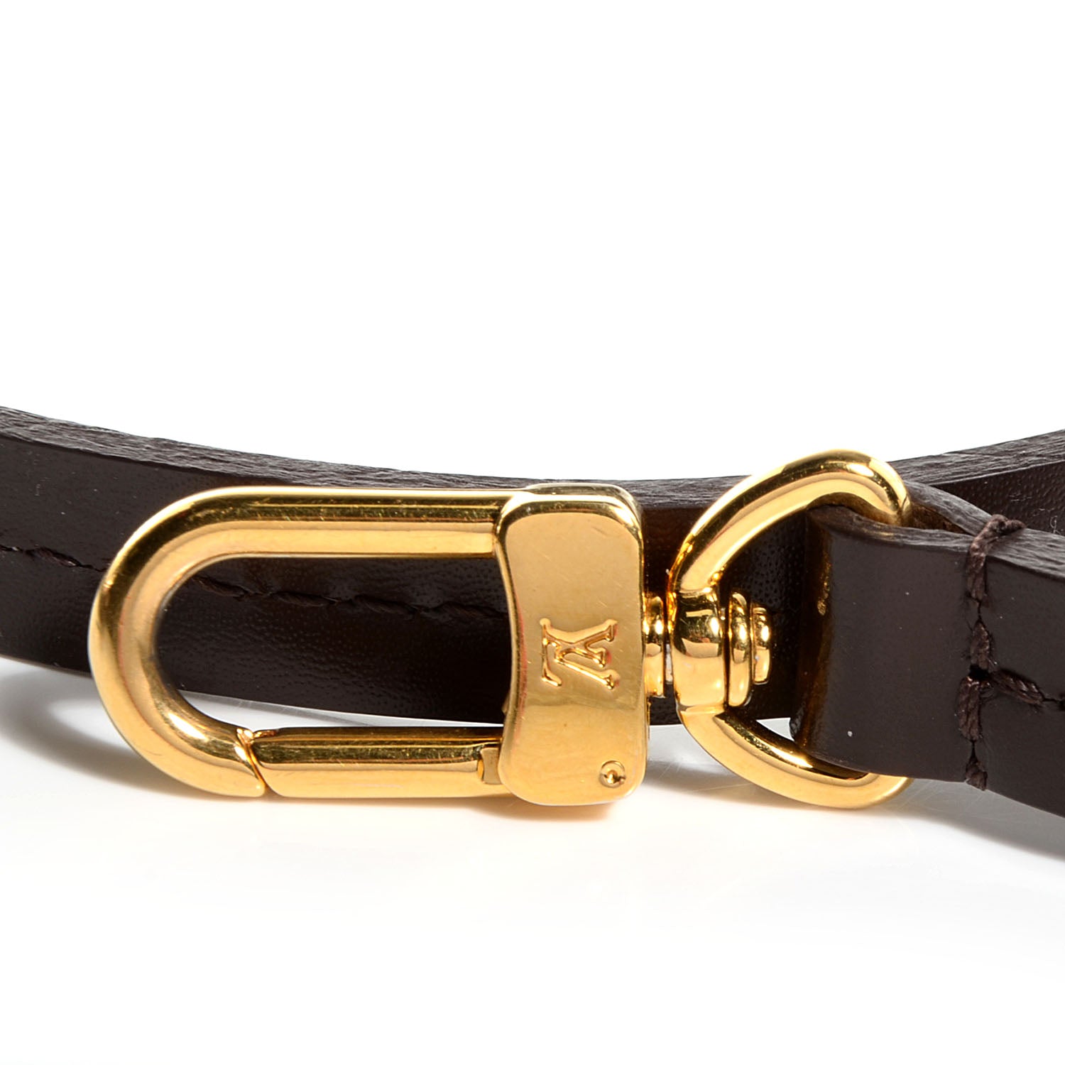 Louis Vuitton Calfskin 12mm Favorite Long Strap Brown 4 of 5