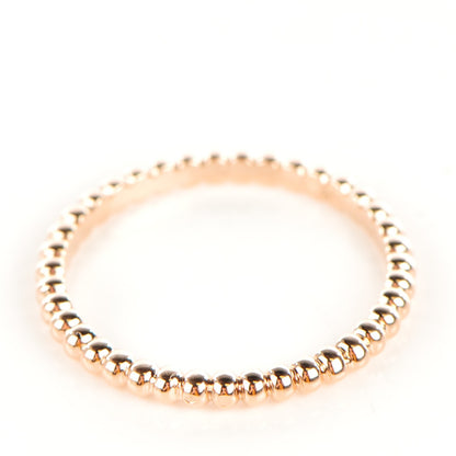 Van Cleef & Arpels 18K Rose Gold Small Perlee Ring 56 7.5 3 of 6