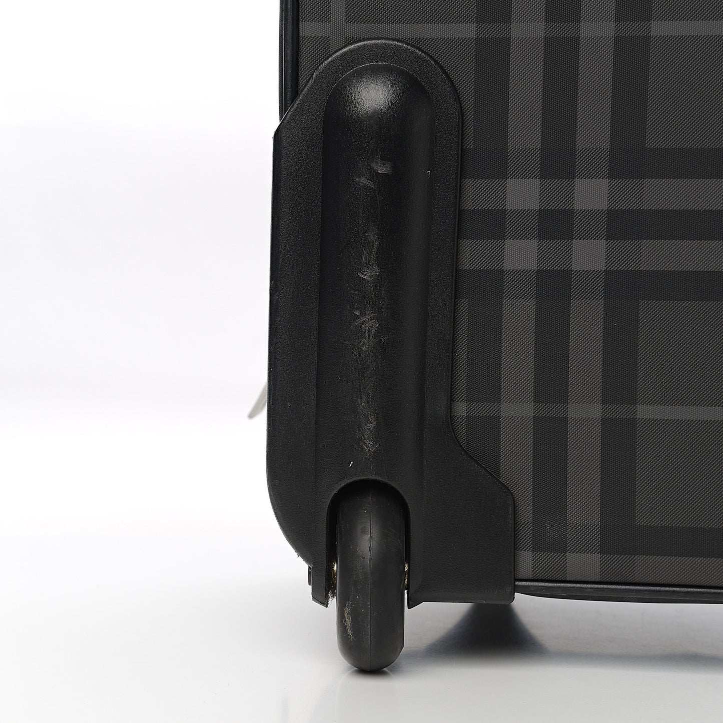 Smoked Check Carry-On Suitcase Black