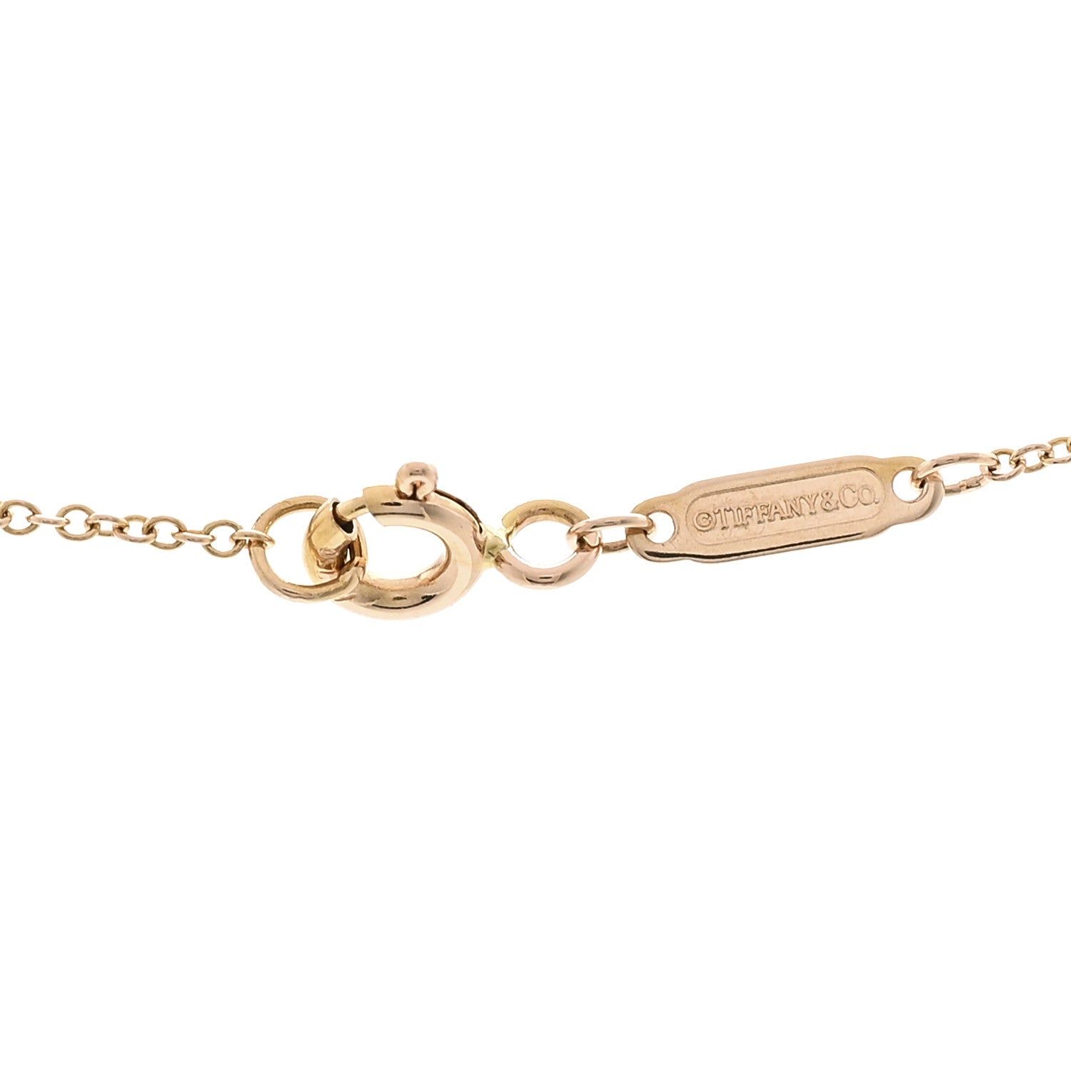Tiffany 18K Rose Gold Infinity Pendant Necklace 4 of 5