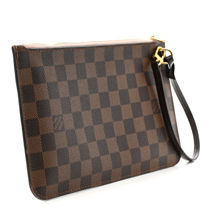 Louis Vuitton Damier Ebene Neverfull MM GM Pochette Rose Ballerine 3 of 11