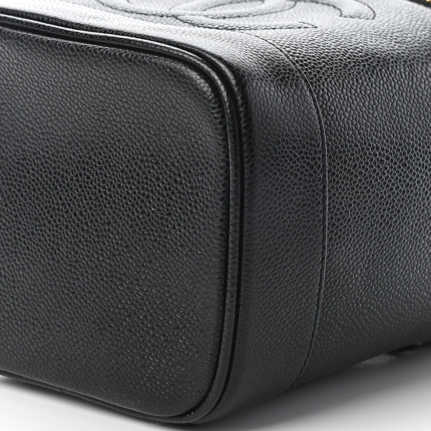 Chanel Caviar Vanity Cosmetic Case Black 10 of 10