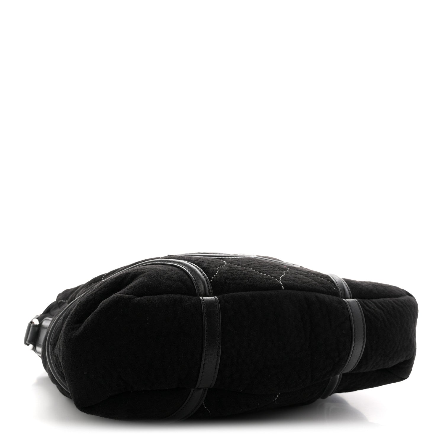 Chanel Microsuede Quilted Rodeo Drive Hobo Black 7 of 21