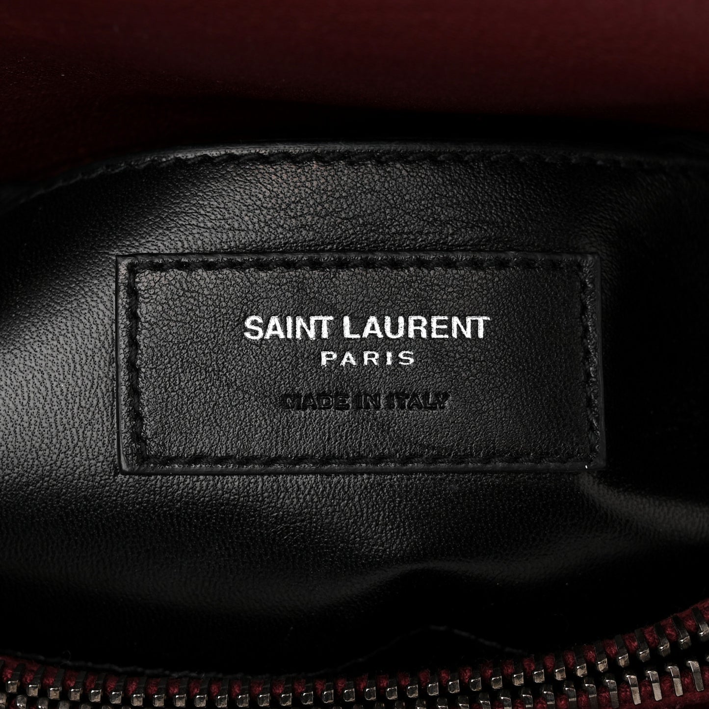 Calfskin Matelasse Diamond Quilted Monogram Medium College Bag Bordeaux