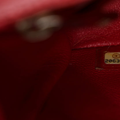 Chanel Caviar Quilted Mini Rectangular Flap Red 7 of 10