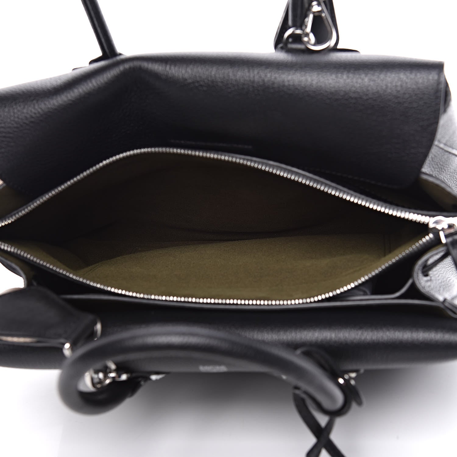 MCM Grained Calfskin Studded Medium Milla Tote Black 8 of 11