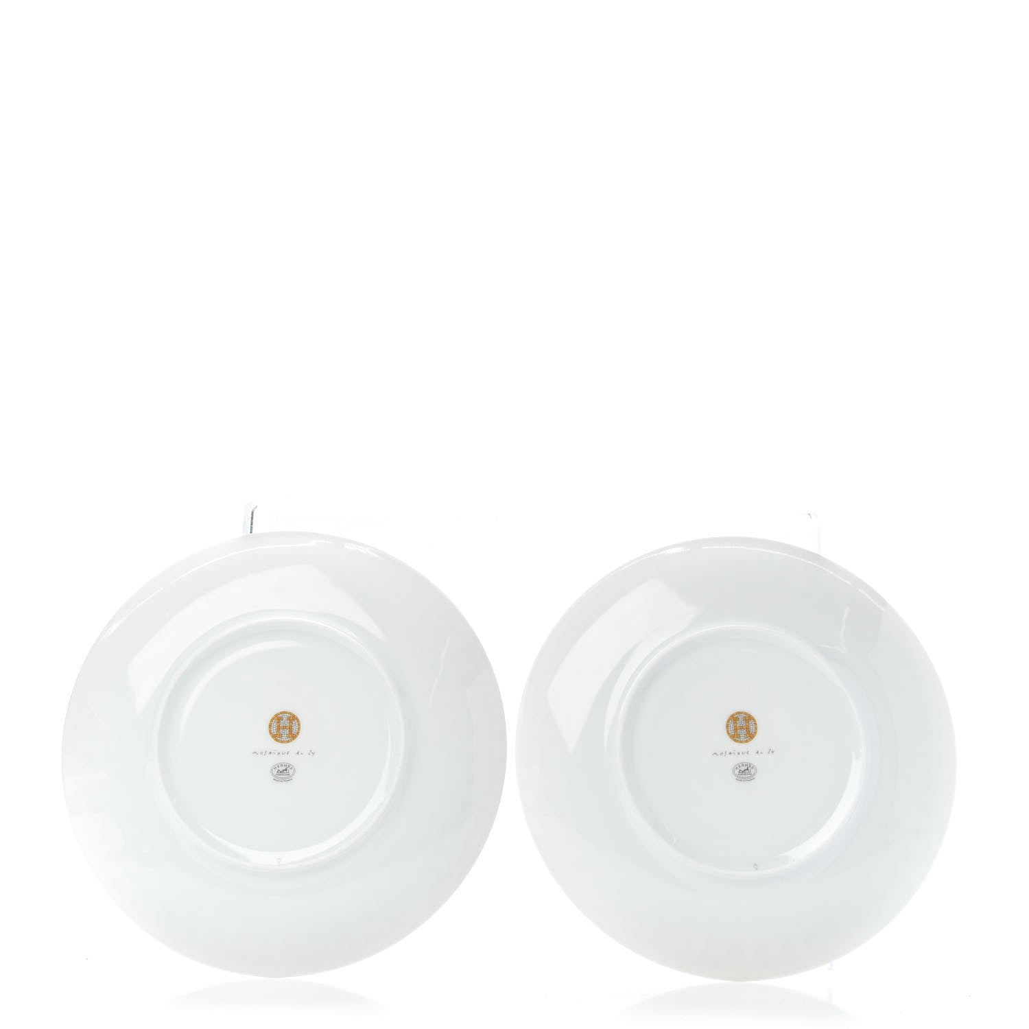 Hermes Porcelain Mosaique au 24 Dessert Plate Set of 2 3 of 6