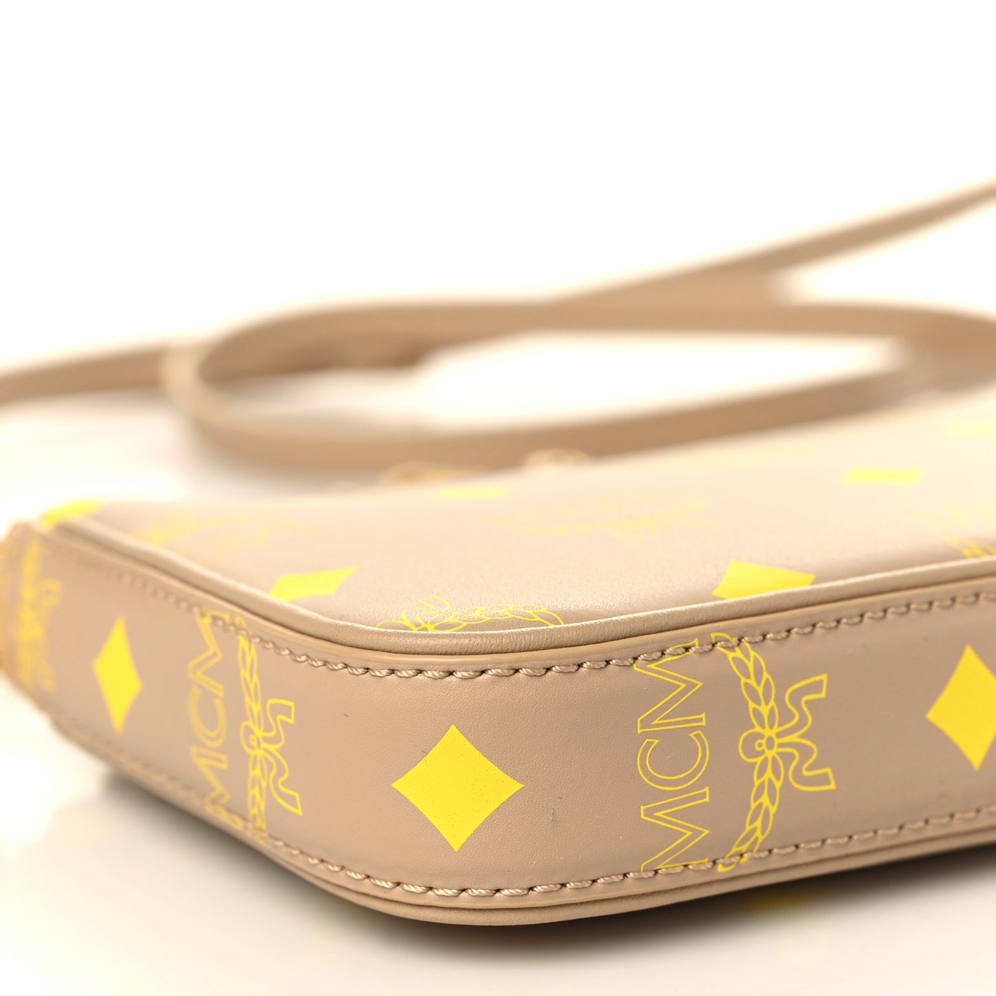 Calfskin Color Splash Mini Pouch on Chain Croissant