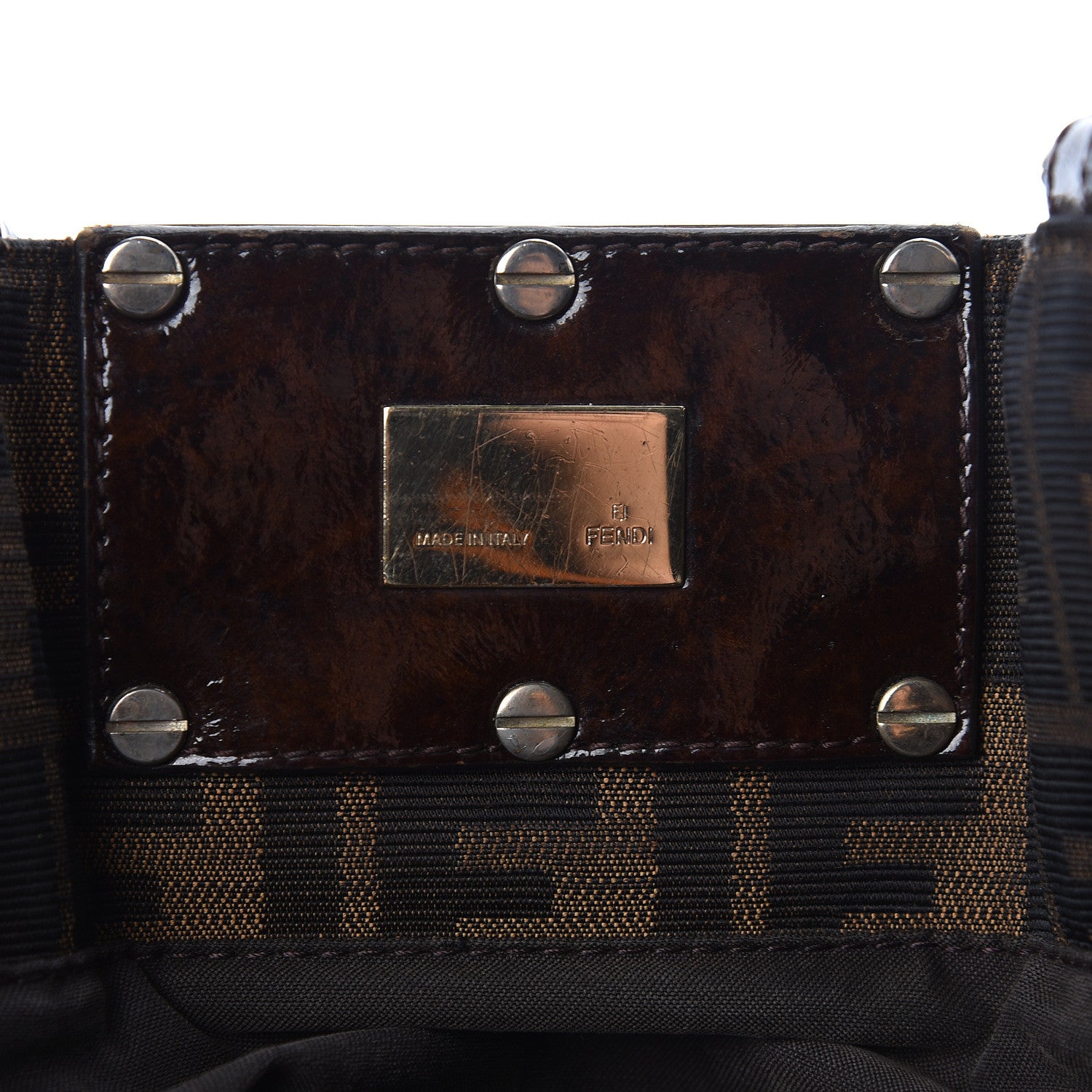 Fendi Zucca Mia Tote Tobacco 6 of 9