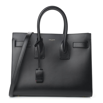 Saint Laurent Calfskin Small Sac De Jour Black Fuchsia 1 of 18