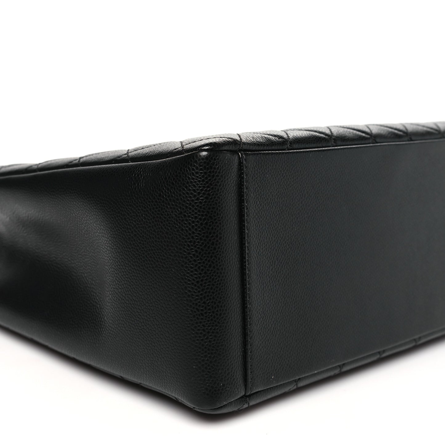 Caviar Quilted Grand Shopping Tote GST Black
