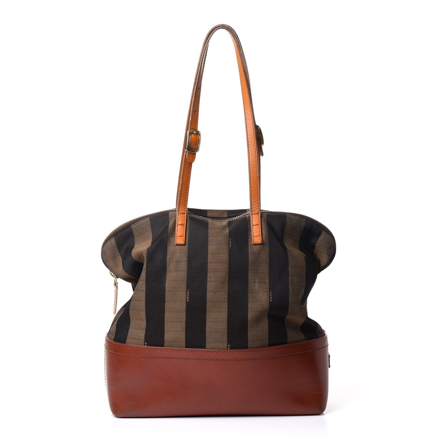 Fendi Pequin Cuoio Vegetale 2Bag Tobacco Cuoio Miele Vacchetta 1 of 14