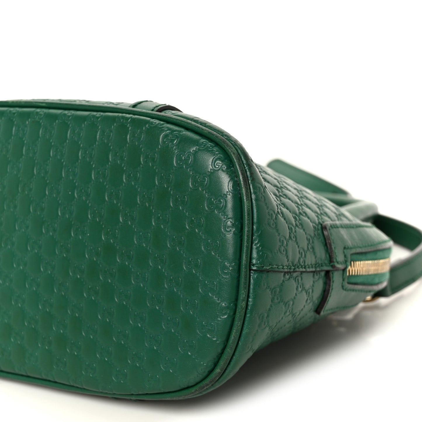 Soft Microguccissima Mini Dome Bag Emerald