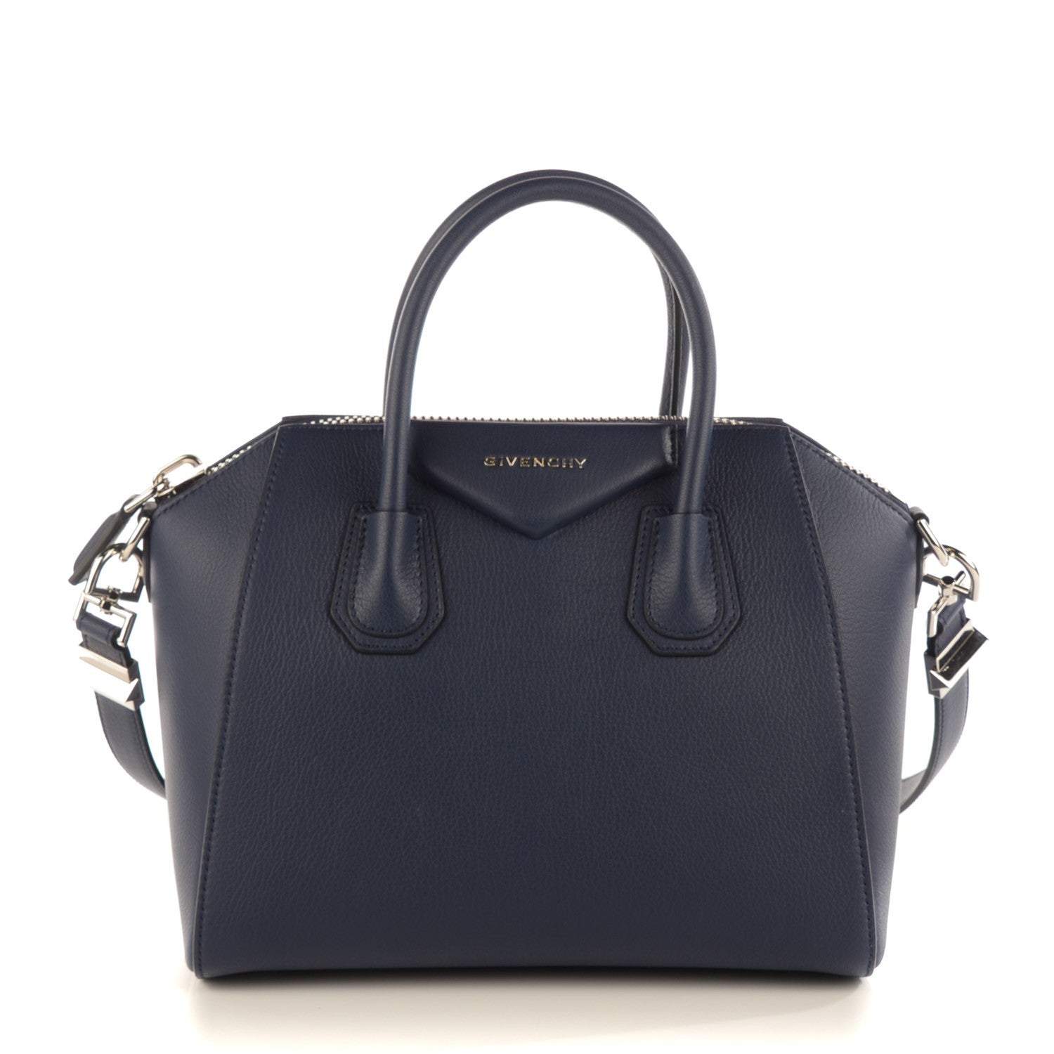 Givenchy Sugar Goatskin Small Antigona Navy 1 of 7