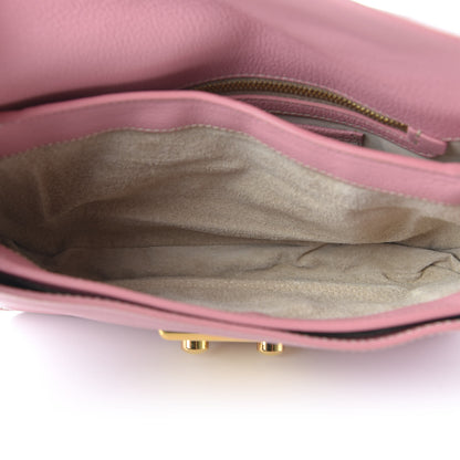Miu Miu Goatskin Madras Shoulder Bag Rosa 5 of 9