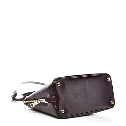 Prada Saffiano Vernice Medium Promenade Tote Granato 4 of 18