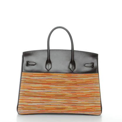 Hermes Box Vibrato Birkin 35 Chocolate 4 of 24